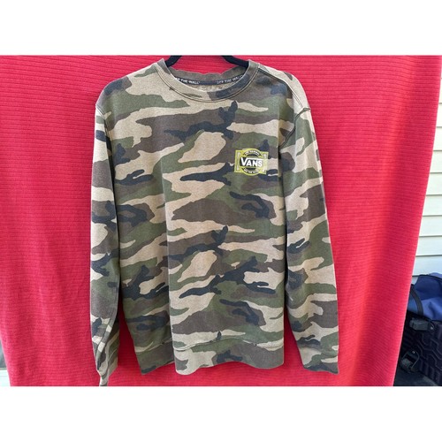 Vans camo crewneck - camo, sweatshirt