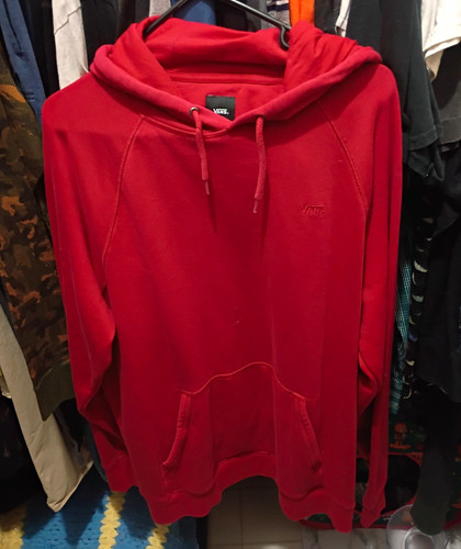 Vans men red - men's, pullover