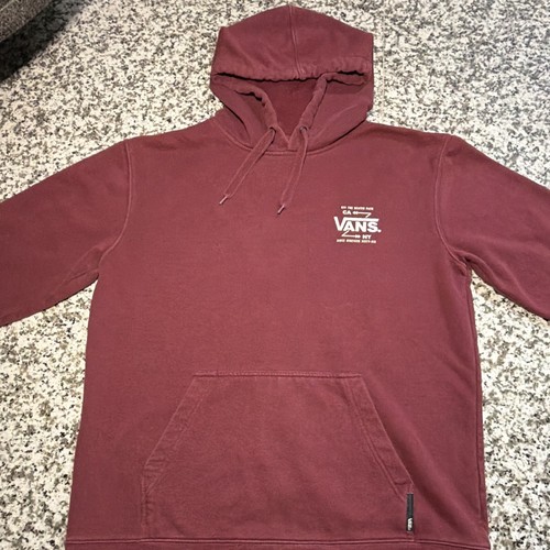 Vans men burgundy fleece - vans,